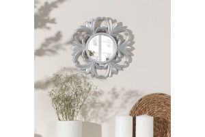 Зеркало настенное «Цветочки», d зеркальной поверхности 11 см, цвет «состаренное серебро». Артикул: 5245401
