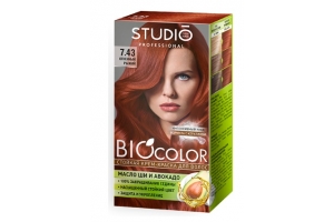 Краска для волос БИГ/STUDIO PROF.BIOCOLOR7.43 ОГН.РЫ. Артикул: