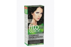Краска стойкая для волос Fitocolor тон 1.0 Черный 115мл. Артикул: