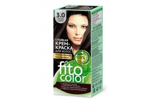Краска стойкая для волос Fitocolor тон 3.0 Темный каштан 115мл. Артикул: