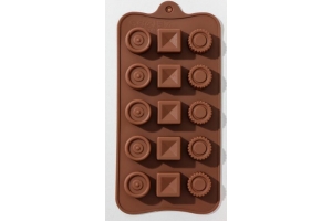 Форма для шоколада 21,5х10,4см`Кружочки, квадратики` . Артикул: 3624970