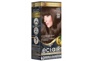 Стойкая крем краска для волос «3D»ECLAIR , тон 4.77 Темный орех. Артикул: 322827