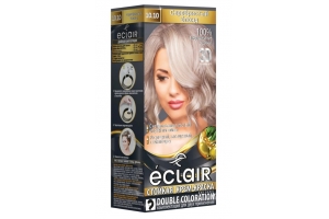 Стойкая крем краска для волос «3D»ECLAIR , тон 10.10 Серебристый блонд . Артикул: 320113