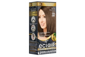 Стойкая крем краска для волос «3D»ECLAIR , тон 5.3 Золотистый трюфель. Артикул: 322742