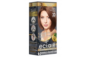 Стойкая крем краска для волос «3D» ECLAIR , тон 7.3 Золотистый мускат. Артикул: 322766