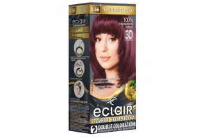 Стойкая крем краска для волос «3D» ECLAIR , тон 5.56 Темный гранат. Артикул: 322797