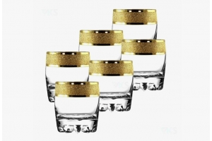 Набор стаканов низких"Золотой карат". Артикул: KAV23