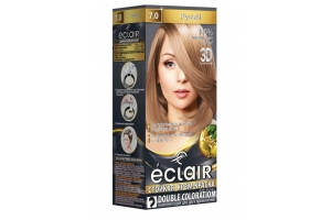Стойкая крем краска для волос ECLAIR «3D» тон 7.0 Русый . Артикул: /12шт/уп