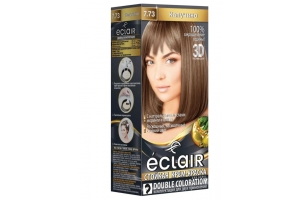 Стойкая крем краска для волос ECLAIR «3D» тон 7.73 Капучино. Артикул: /12шт/уп