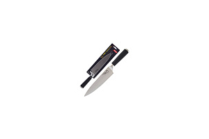 Нож с прорезиненной рукояткой MAL-01RS поварской, 20 см. Артикул: 985361