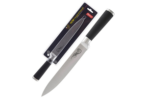 Нож с прорезиненной рукояткой MAL-02RS разделочный, 20 см. Артикул: 985362