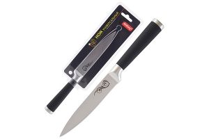 Нож с прорезиненной рукояткой MAL-05RS универсальный, 12,5 см. Артикул: 985365