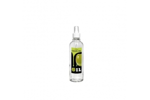 Бутылка цилиндр с дозатором для масла/соусов, OLIVE OIL черно-зел, 330 мл, стекло. Артикул: 01950-00826