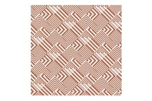 Коврик рулонный напольный 0,65х12 м. ПВХ - "Геометрия коричневая". Артикул: 7107-geometry-brown