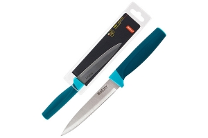 Нож с рукояткой софт-тач VELUTTO MAL-03VEL универсальный, 12 см. Артикул: 5526
