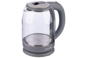 Чайник МАТРЁНА MA-154 электрический (1,8 л) стекло серый. Артикул: 105228