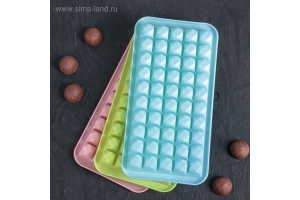 Форма для льда и шоколада «Сапфир», 25×13×2 см, 50 ячеек,. Артикул: 4135018