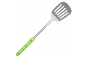 Лопатка кухонная зеленая ручка . Артикул: 30074