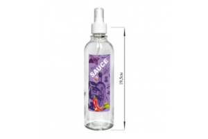 Бутылка цилиндр с кнопочным дозатором для масла/соусов, SAUCE фиолетовая, 330 мл, стекло. Артикул: 01950-00830