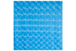 Штора для ванной комнаты (квадраты, синяя) 180*180. Артикул: 3D2