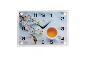 Часы настенные "Чай с цветами" . Артикул: 2535-072 (10)