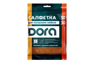 Салфетка из микрофибры Dora "Для мебели и бытовой техники", 30х30см (80). Артикул: Малибри