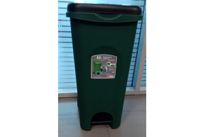 Бак для мусора 80 л с педалью (темно-зеленый)(4). Артикул: Эльф-628
