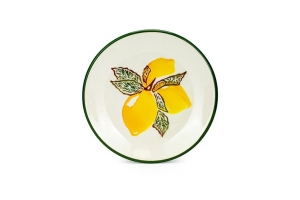 Лимон Круглая столовая тарелка 25 см Турция. Артикул: LM1501