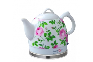 Электрический чайник MAXTRONIC MAX-YD-181 Розовая роза c листьями 1.2л . Артикул: 86882