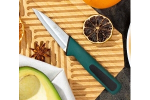 Нож кухонный Daniks, Emerald, для овощей, нерж сталь, 9 см. Артикул: