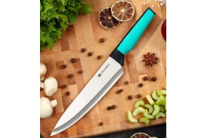 Нож кухонный Daniks, Emerald, шеф-нож, нерж сталь, 20 см. Артикул: JA2021124-1