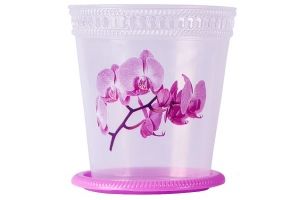 Кашпо для цветов "Орхидея" 1л (50). Артикул: 07027 Ар-пласт