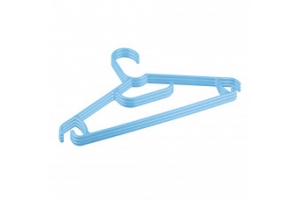 Комплект вешалок для детск одежды(3 ШТ) (Светло-голубой). Артикул: 431301531