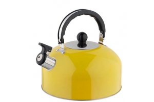 Чайник, Casual, объем 2,7 л, со свистком, цвет: желтый. Артикул: 985626