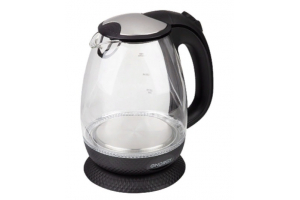 Электрический чайник ENERGY E-250 (1,7 л) стекло, пластик цвет черный. Артикул: 007122