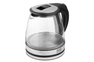 Электрический чайник Homestar HS-1052 (1,2 л.) стекло, пластик черный. Артикул: 106462