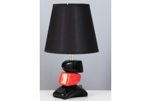 Настольная лампа "Дасия" E14 40Вт черно-красный 18х18х29 см RISALUX . Артикул: 7984502