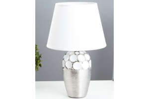 Настольная лампа "Ассами" Е14 40Вт бело-хромовый 22,5х22,5х35 см RISALUX . Артикул: 9136658