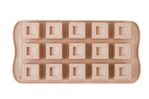 Форма для льда и шоколада "Куб" 21*10,5*1,5см (min10) (силикон) (без упаковки). Артикул: 9904461-3