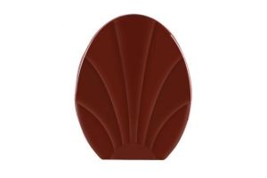 Сиденье на унитаз `Ракушка` (коричневая) (10). Артикул: РП-812