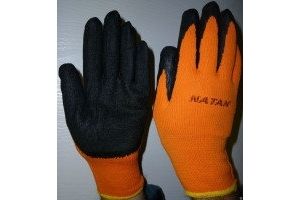 Перчатки утепленные NATAN 300# оранжевые черный облив (10). Артикул: