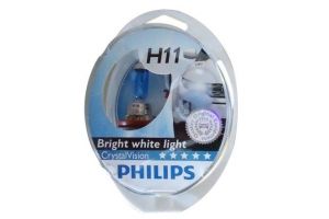 Лампа PHILIPS H11 55W Cristal Vision 4300K 2+2 (12362CV2) (5). Артикул: