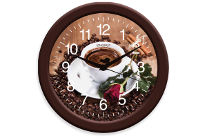 Часы настенные кварцевые ENERGY ЕС-101 кофе. (10). Артикул: 009474