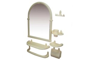Зеркальный набор для ванной "Олимпия" (сл.кость) (5). Артикул: РП-861