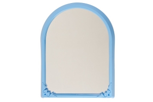 Зеркало в рамке "Олимпия" (бледно голубое) (15). Артикул: РП-861