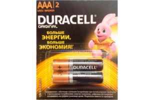 DURACELL Батарейка АAА 1,5V мизинчиковая (12/120) (за 2 шт). Артикул: