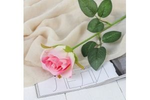 Цветы искусственные `Роза Аква` 5*40 см, розовый. Артикул: 3794239