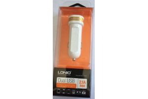 Автомобильное ЗУ 2 USB LDNIO DL-C21 длинное 2,1/1А (10). Артикул: