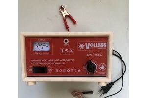 Зарядное устройство VOLLRUS 15 A-D (для АКБ 20-80 А/ч) (8). Артикул: VLR15AD