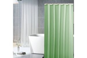 Штора для ванной 180х180 см зеленая. Артикул: 005748